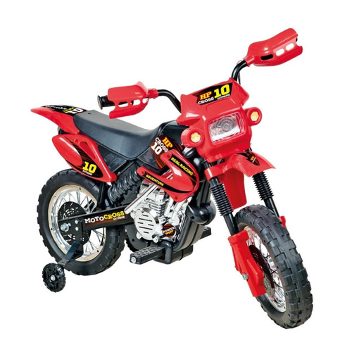 Mini Moto Eletrica Infantil Motocross Motoca Vermelho